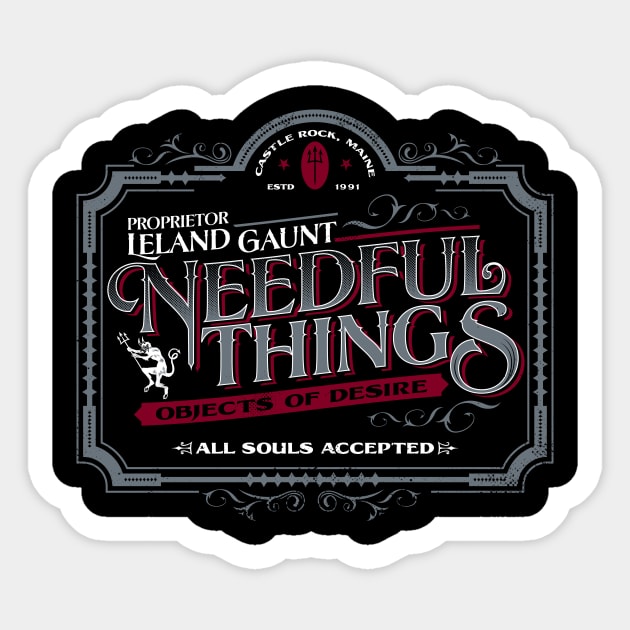 Needful Things Sticker by Nemons